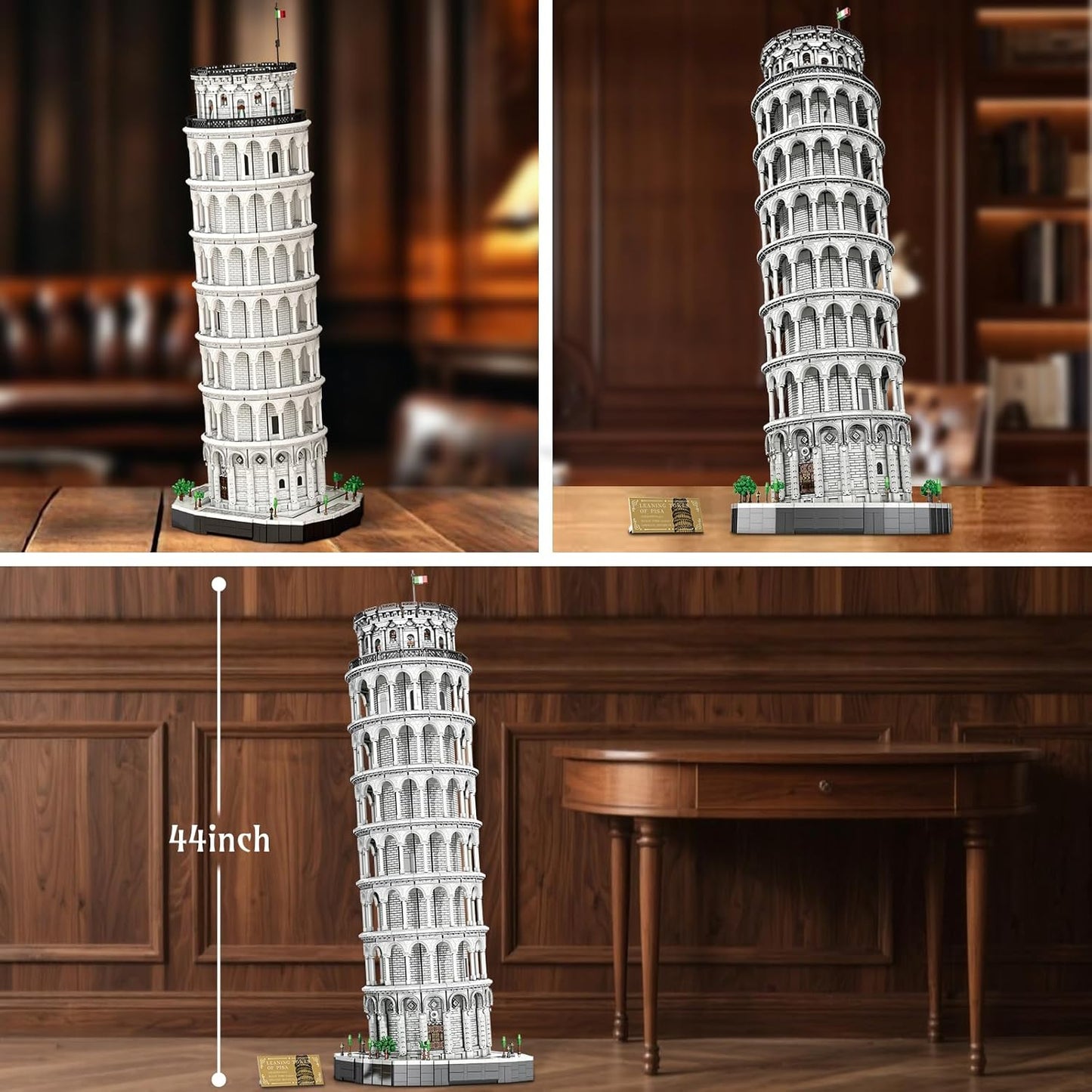 Leaning Tower of Pisa Building Block Model Set - Z09