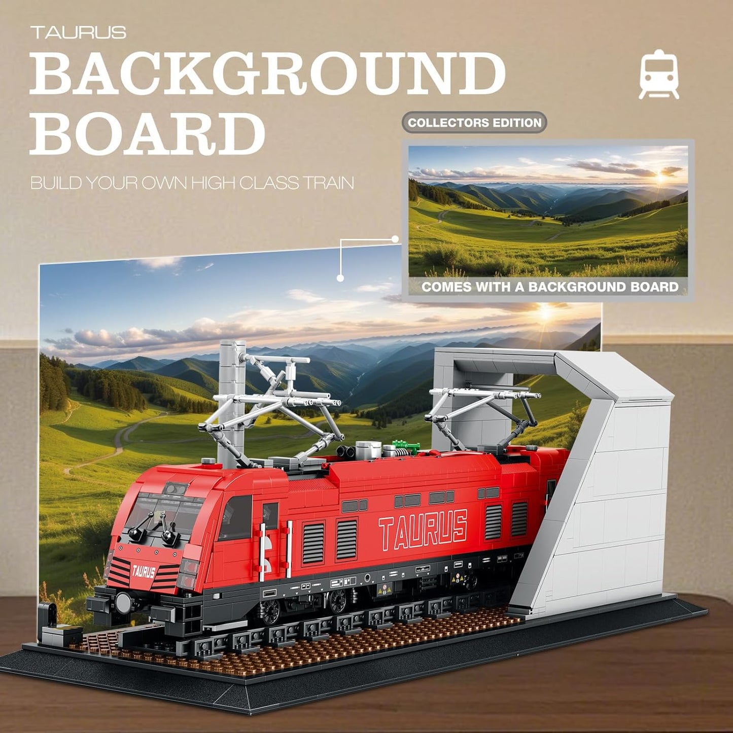 Retro Classic Taurus Electric Train Building Block Set - R3