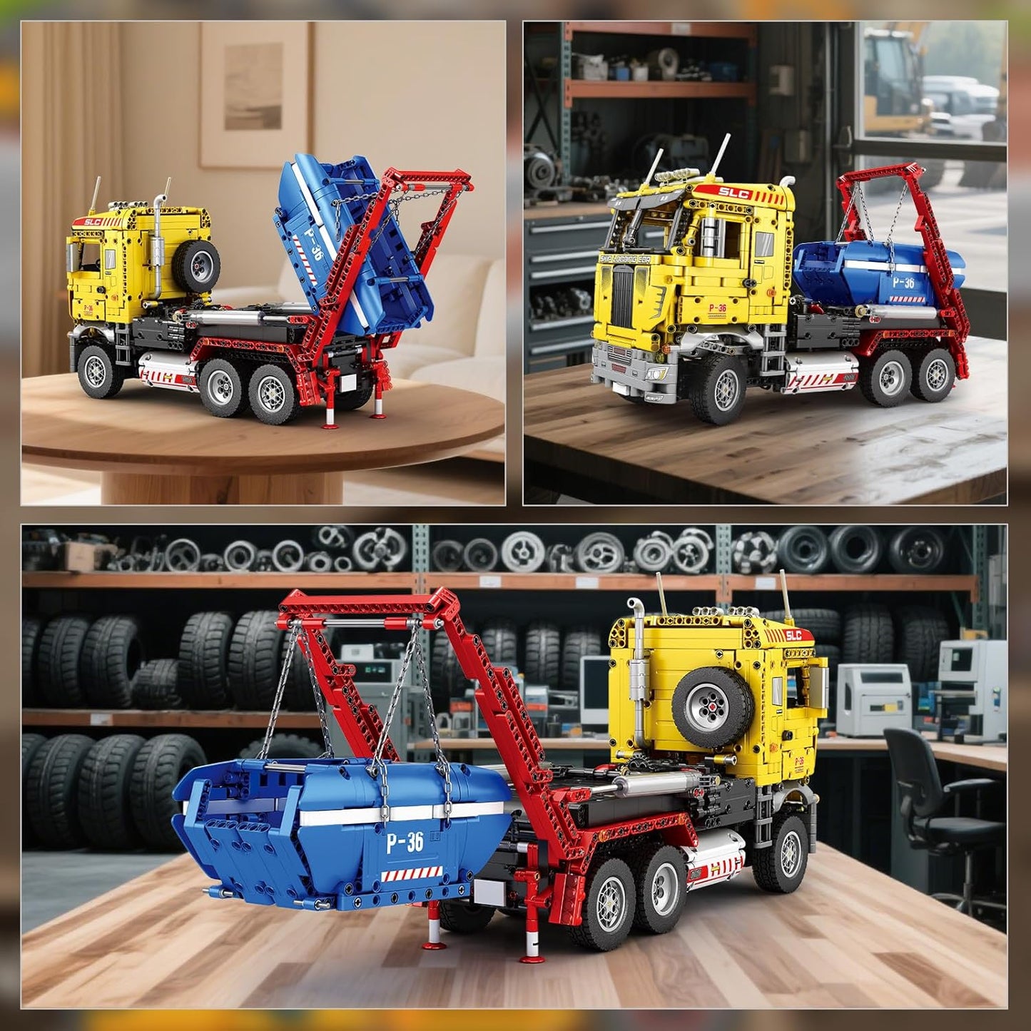 Remote Control Dump Truck Model Building Block Set - G8