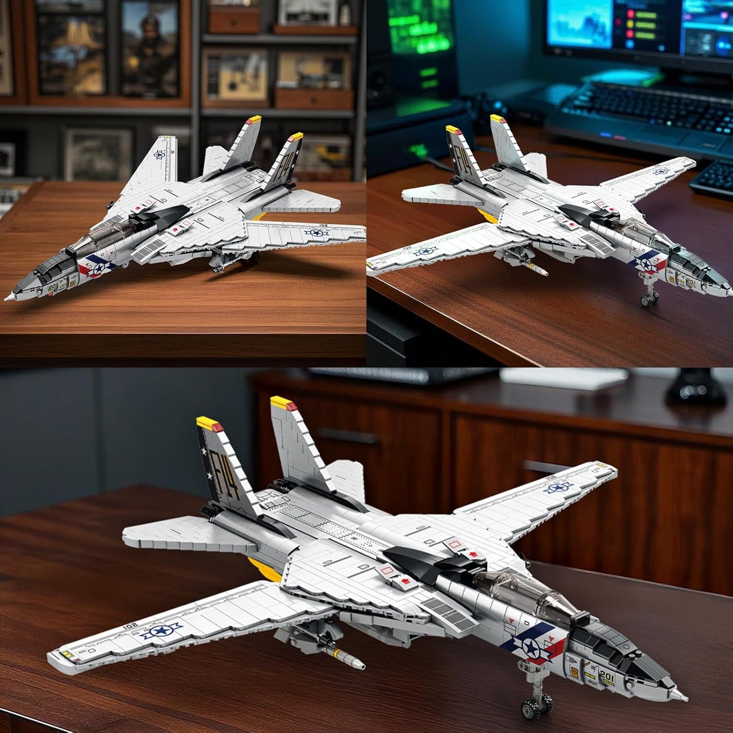 F-14 Tomcat Military Fighter Aircraft Building Block Set - A15