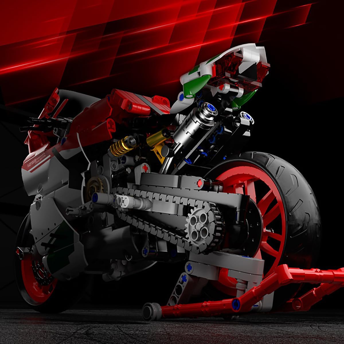 Motorcycle V4 Model Building Set - M8