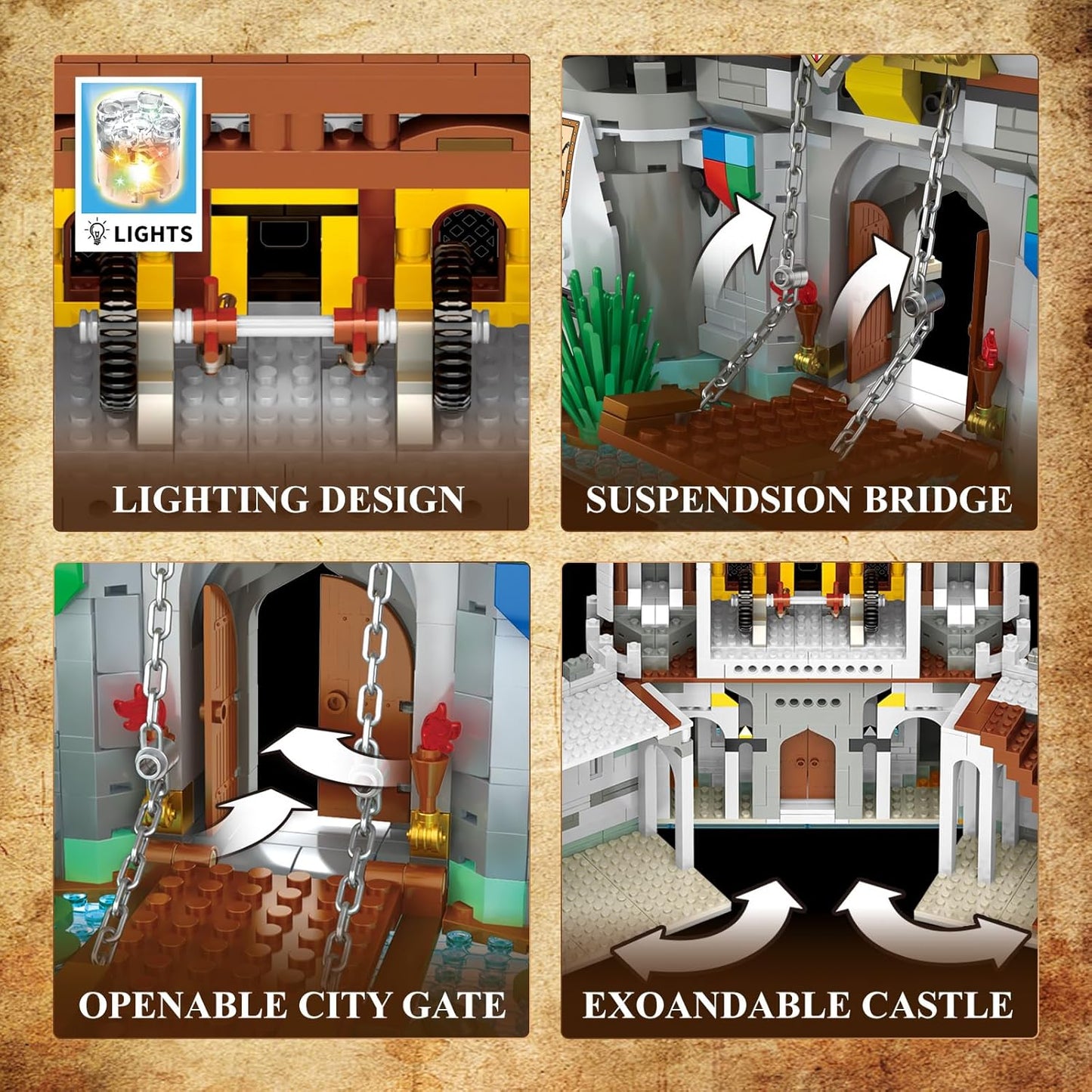 Exquisite castle building block model - Z03