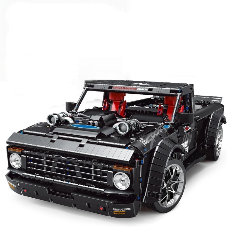 Pickup Truck Block Kits Model, MOC Building Blocks Set to Build-C22