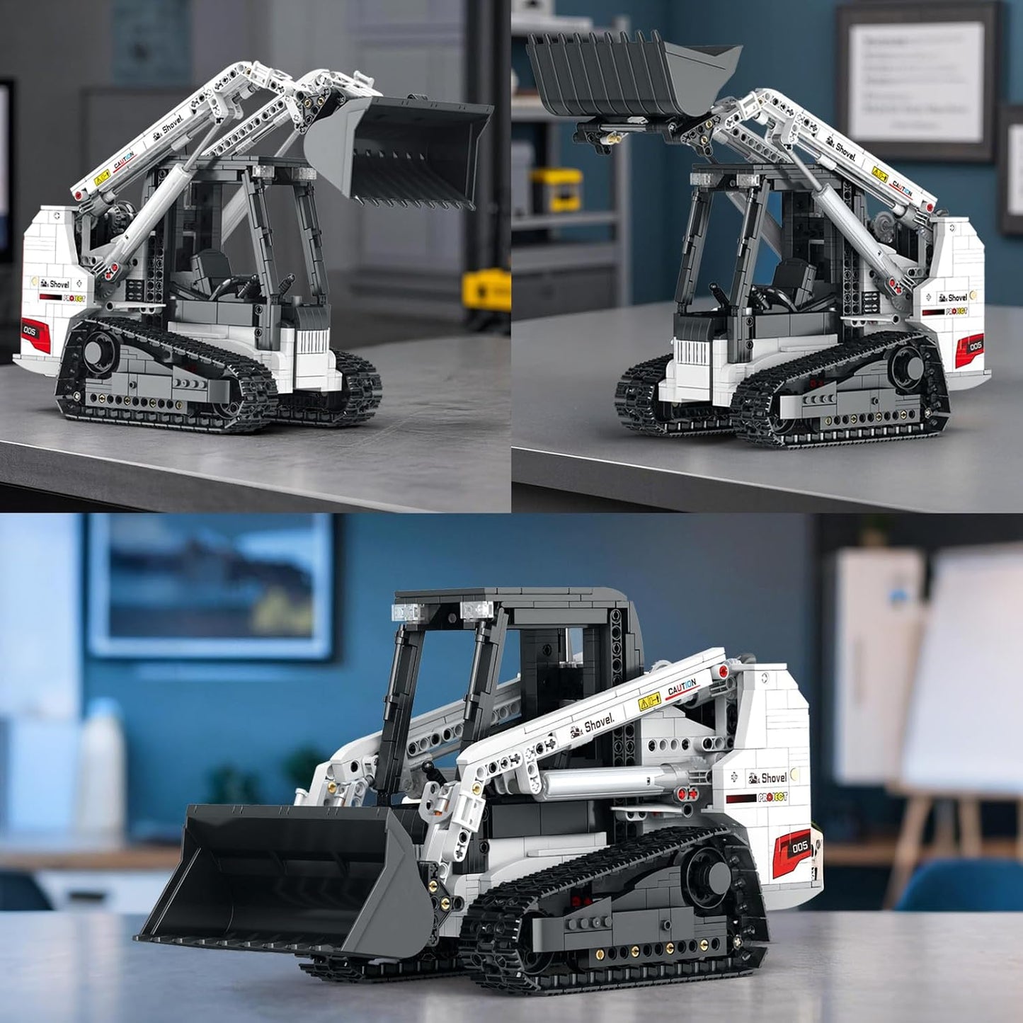 Remote-controlled sliding steering loader building block set - G2