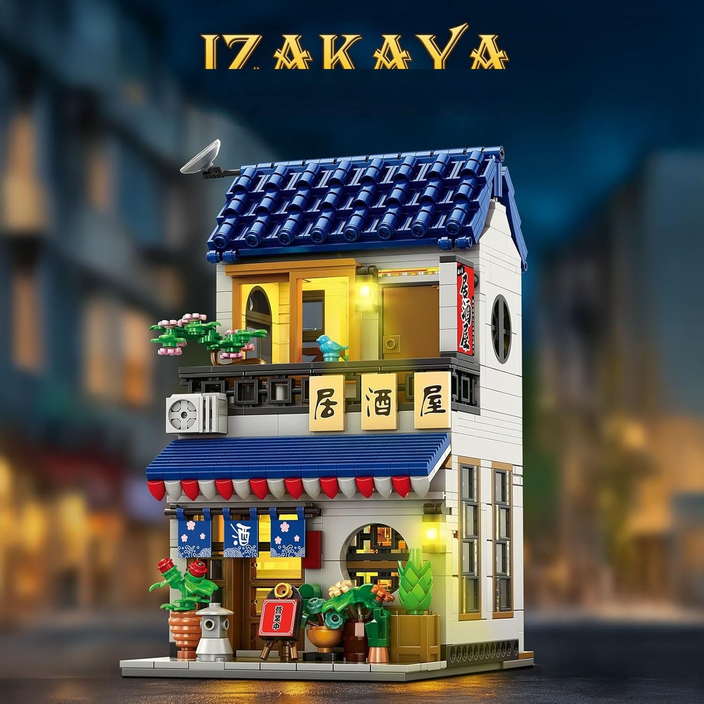 Japanese Izakaya Shop Building Block Model - Z14