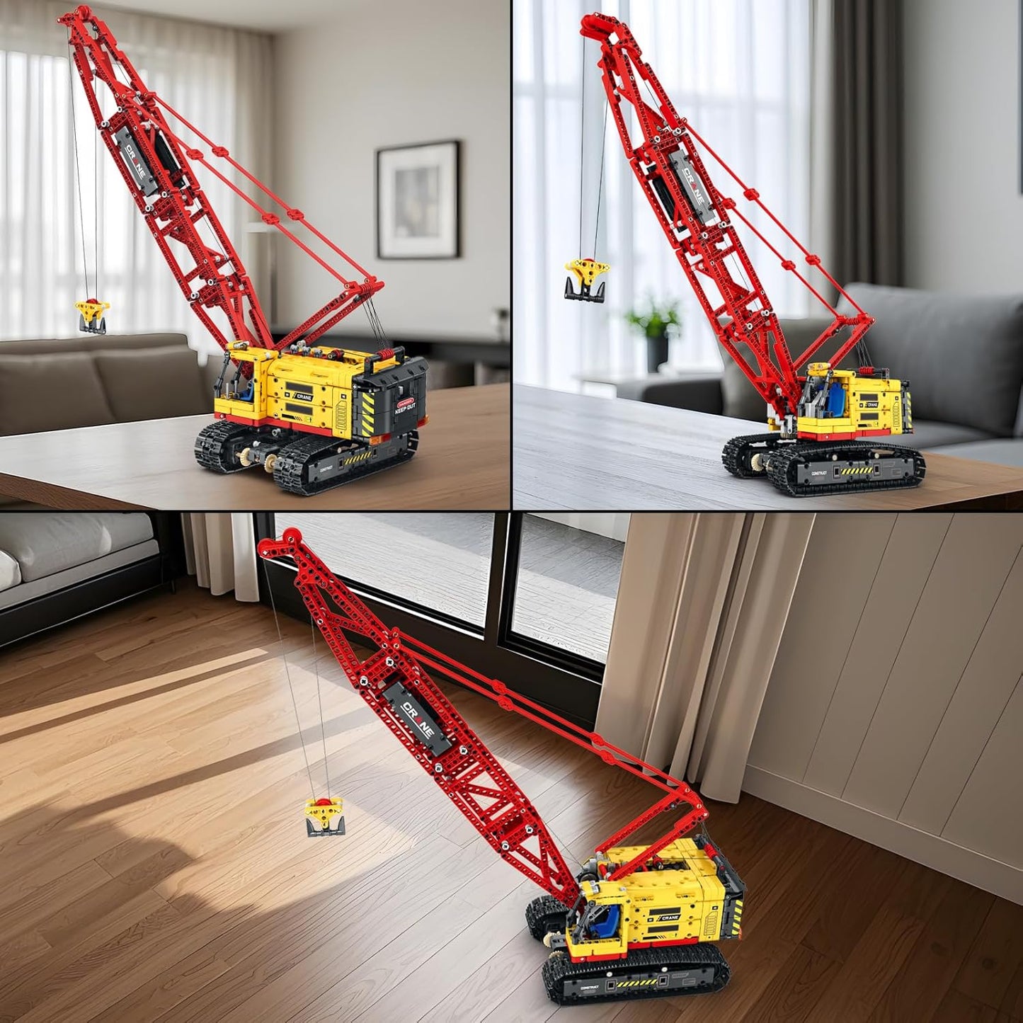 Simulation Remote Control Tracked Crane Building Block Model Set - G13