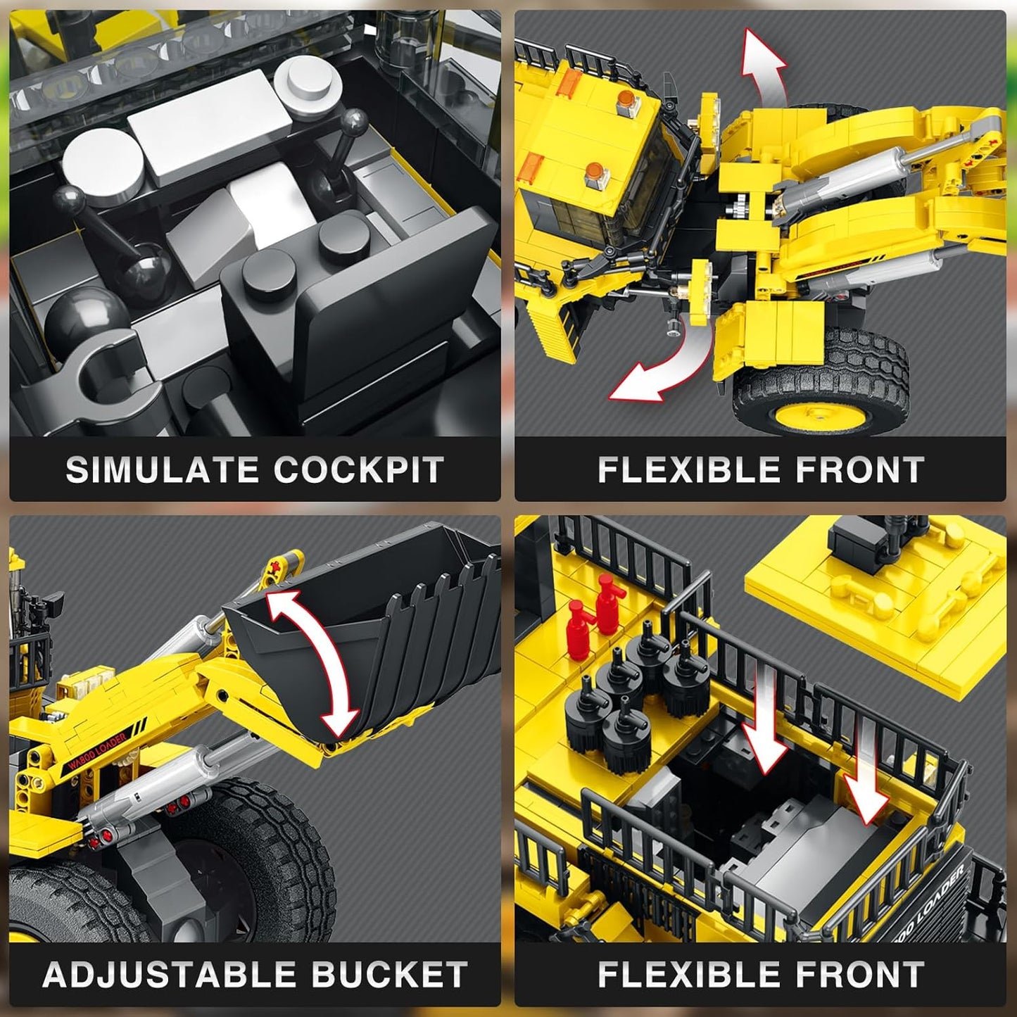 Remote Control Excavator Building Block Model Toy - G4