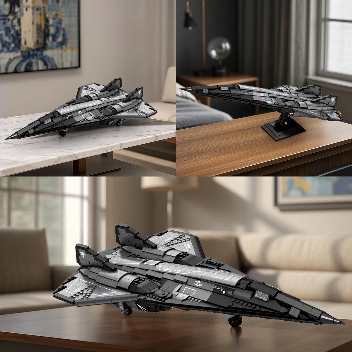 SR-72 Reconnaissance Fighter Jet Construction Kit - A16