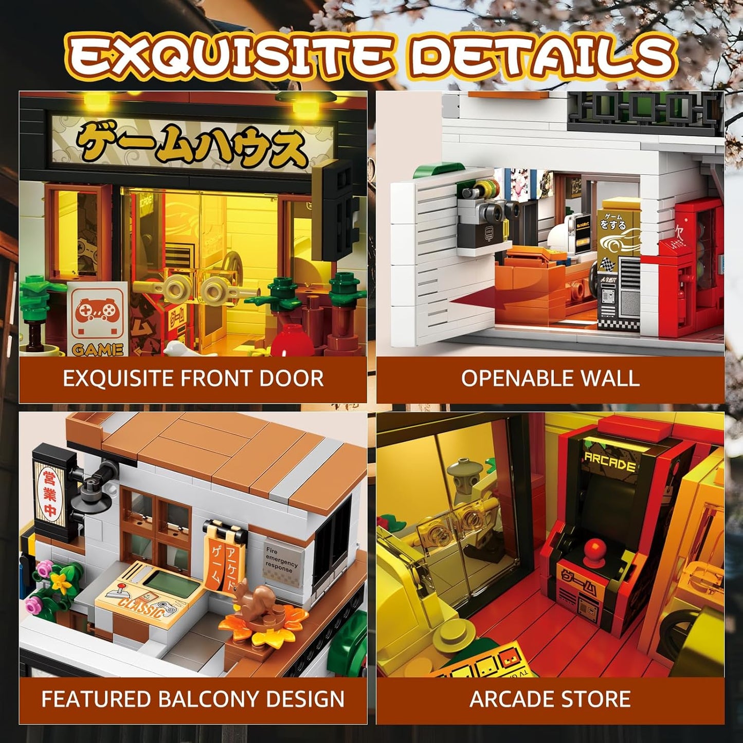 Japanese game store building block model - Z13