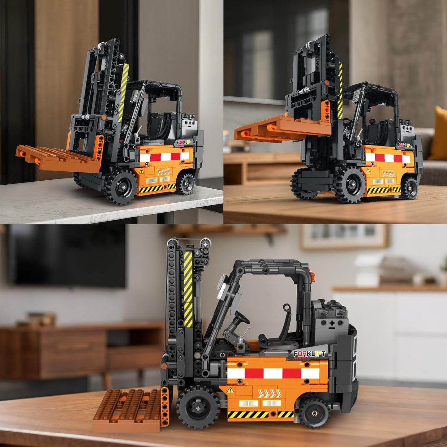 Remote Control Forklift Truck Building Block Model Kit - G11