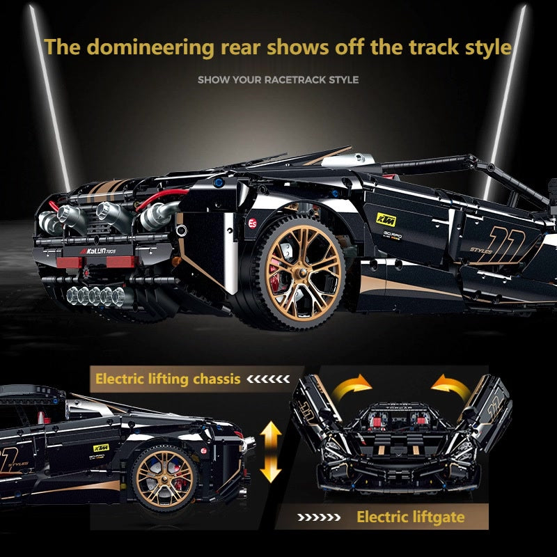 1:8 High-Tech City Remote Control Racing Car Building Block Model - C16