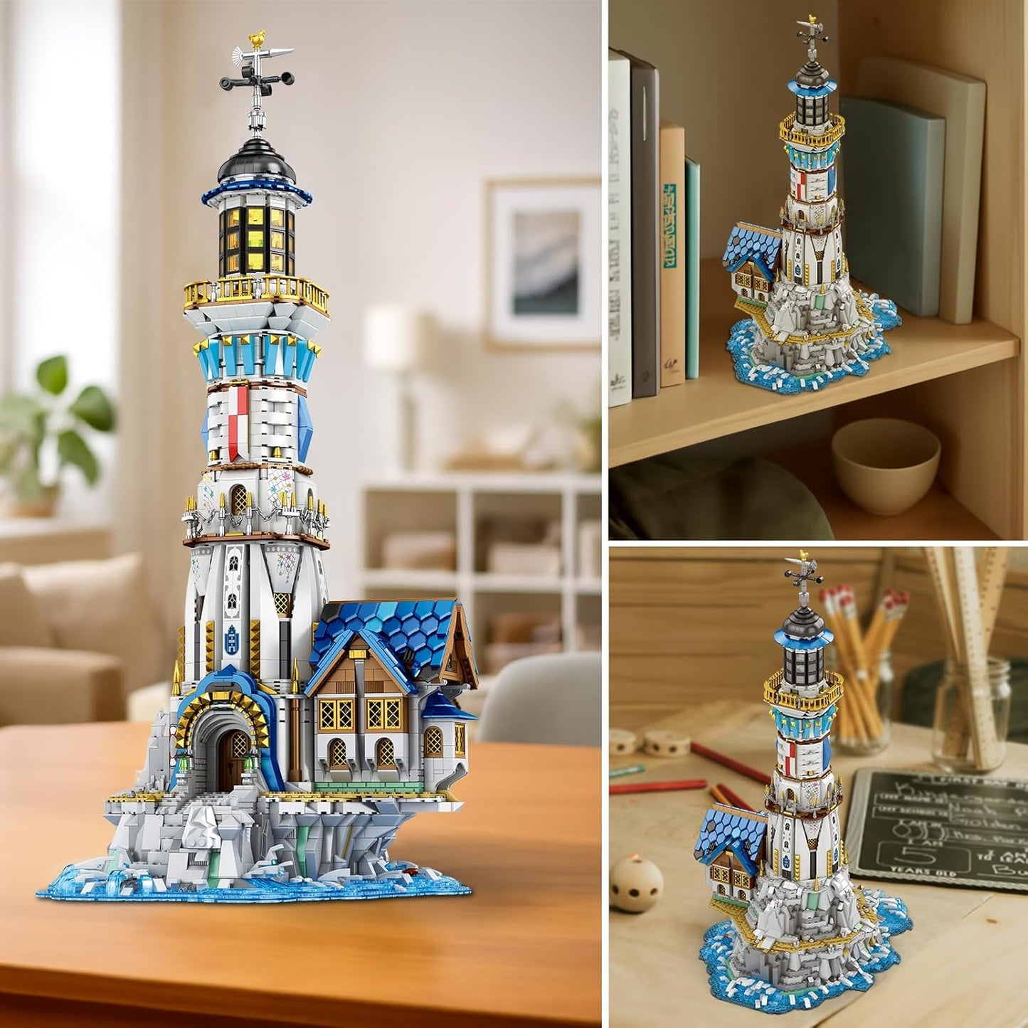 Medieval Lighthouse Building Block Model Kit - Z06