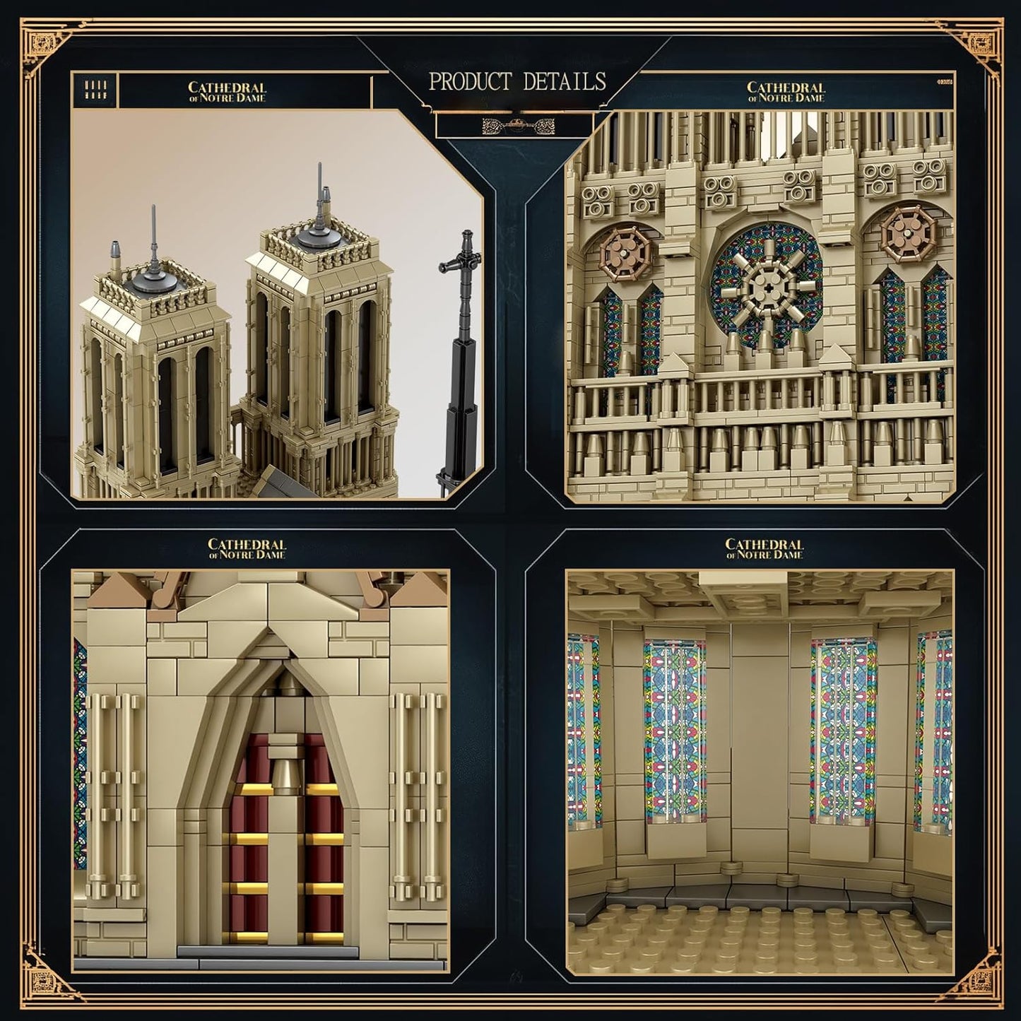 Notre Dame Cathedral Architectural Model Kit - Z08