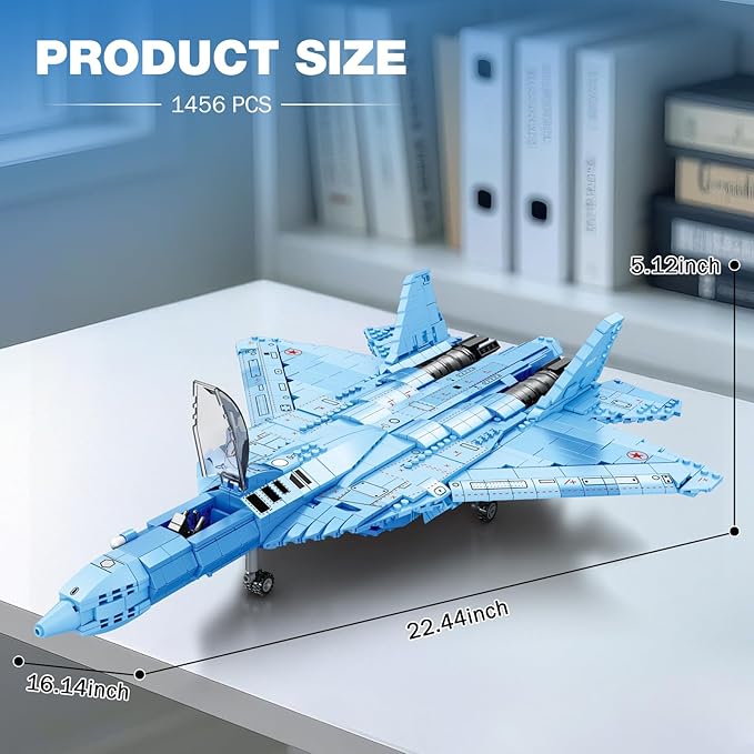 SU-57 Fighter Jet Aircraft Building Block Set - A18