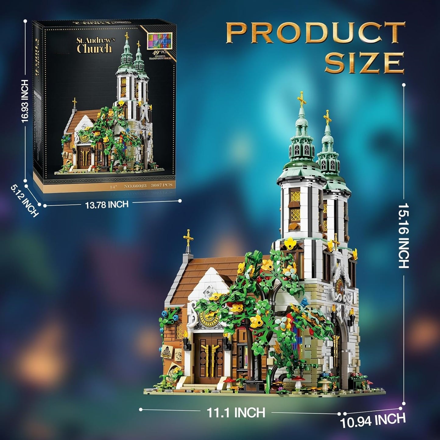 St. Andrew's Church Building Block Model Kit - Z05
