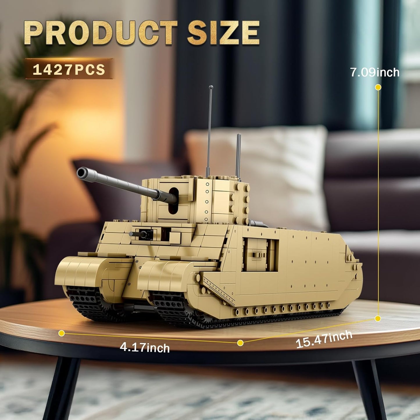 TOG2 WWII British Armed Tank Building Block Set - T1