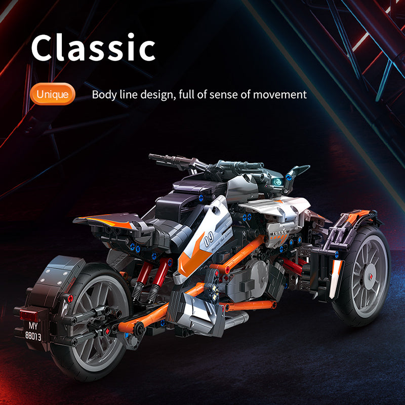 1228-piece APP-controlled motorcycle building blocks - M13
