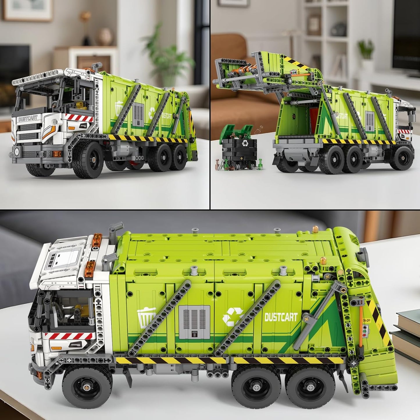 Large garbage truck building block model set - G22