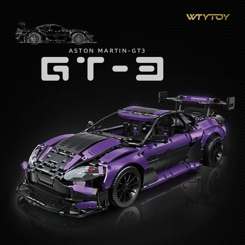 Aston Martin GT3 Champion Speed Car Building Block Model - C10