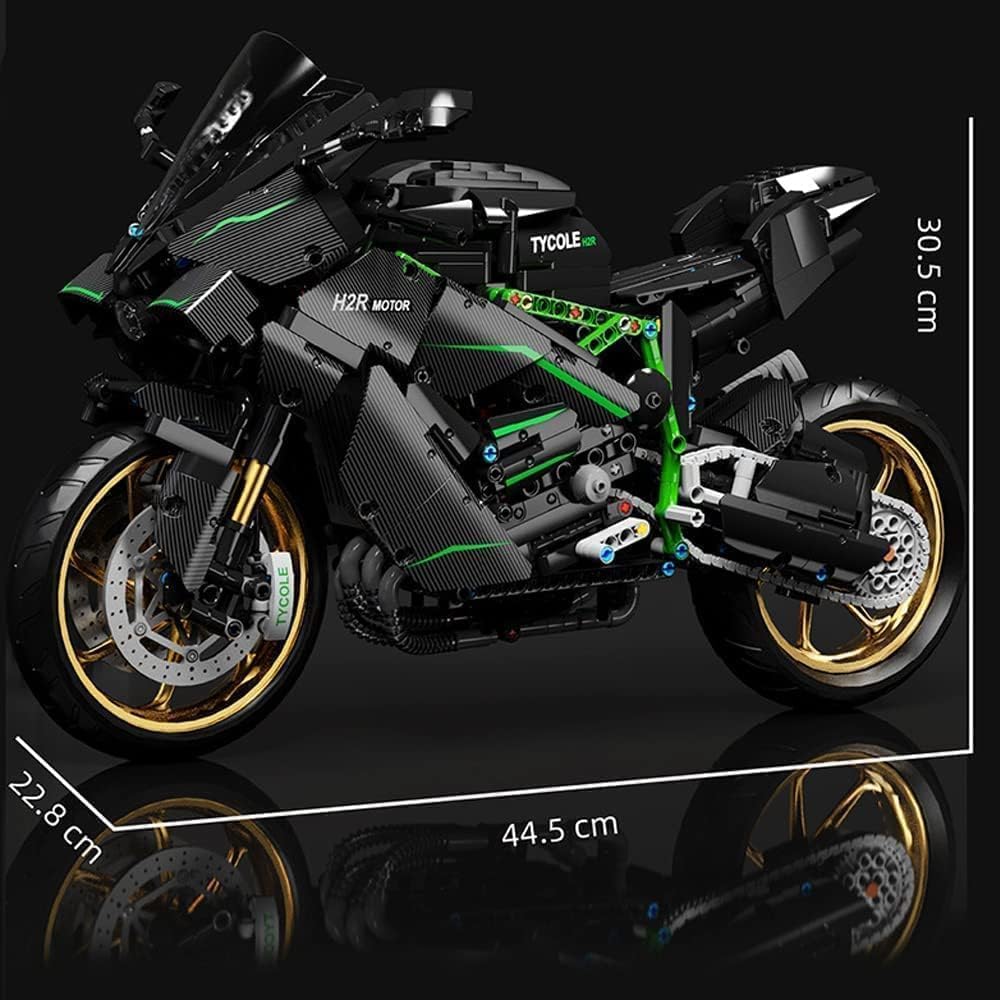 1:5 H2R Racing Motorcycle Model Building Blocks - M3