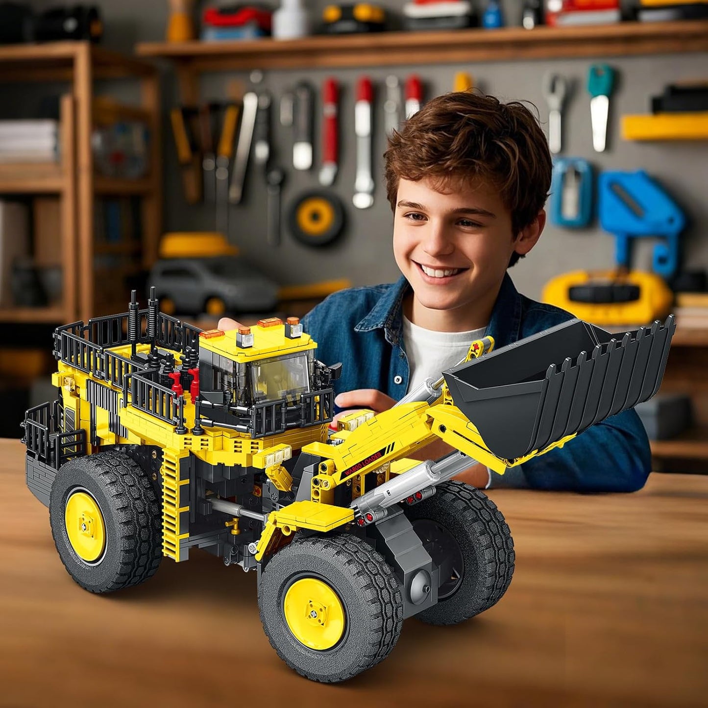 Remote Control Excavator Building Block Model Toy - G4