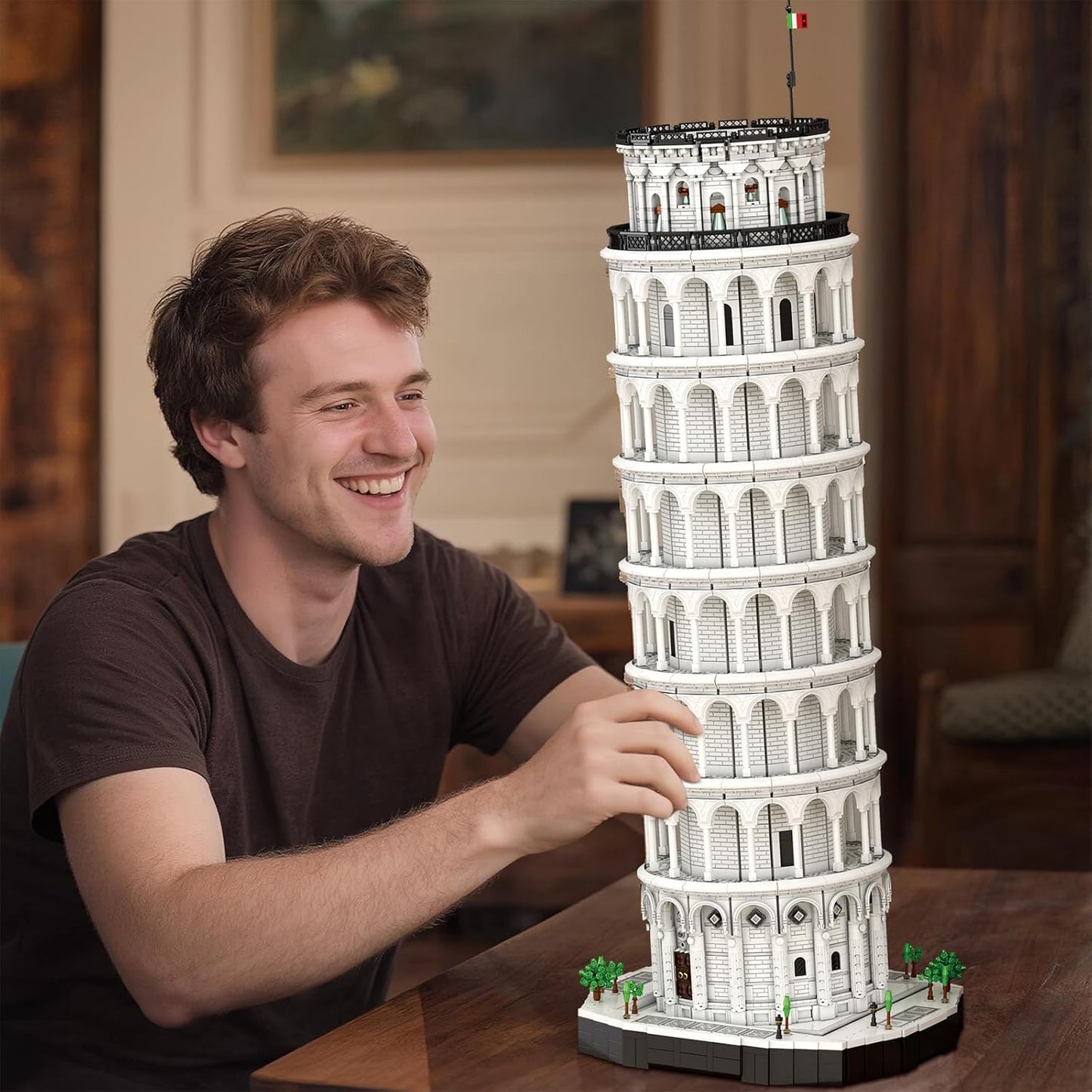 Leaning Tower of Pisa Building Block Model Set - Z09