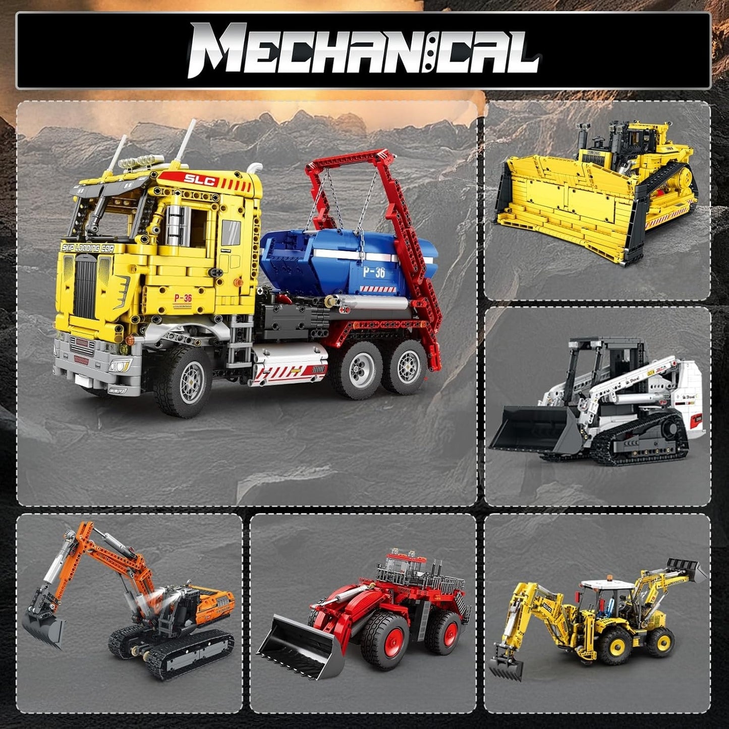 Remote Control Dump Truck Model Building Block Set - G8