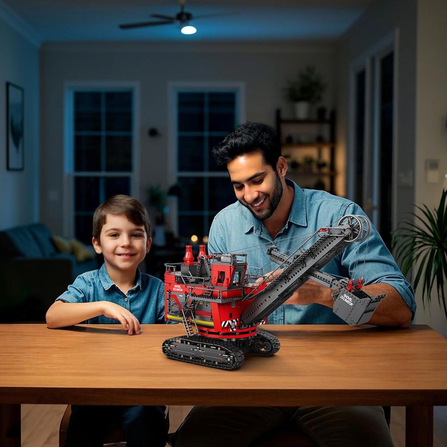 RC Excavator Building Block Set - G6