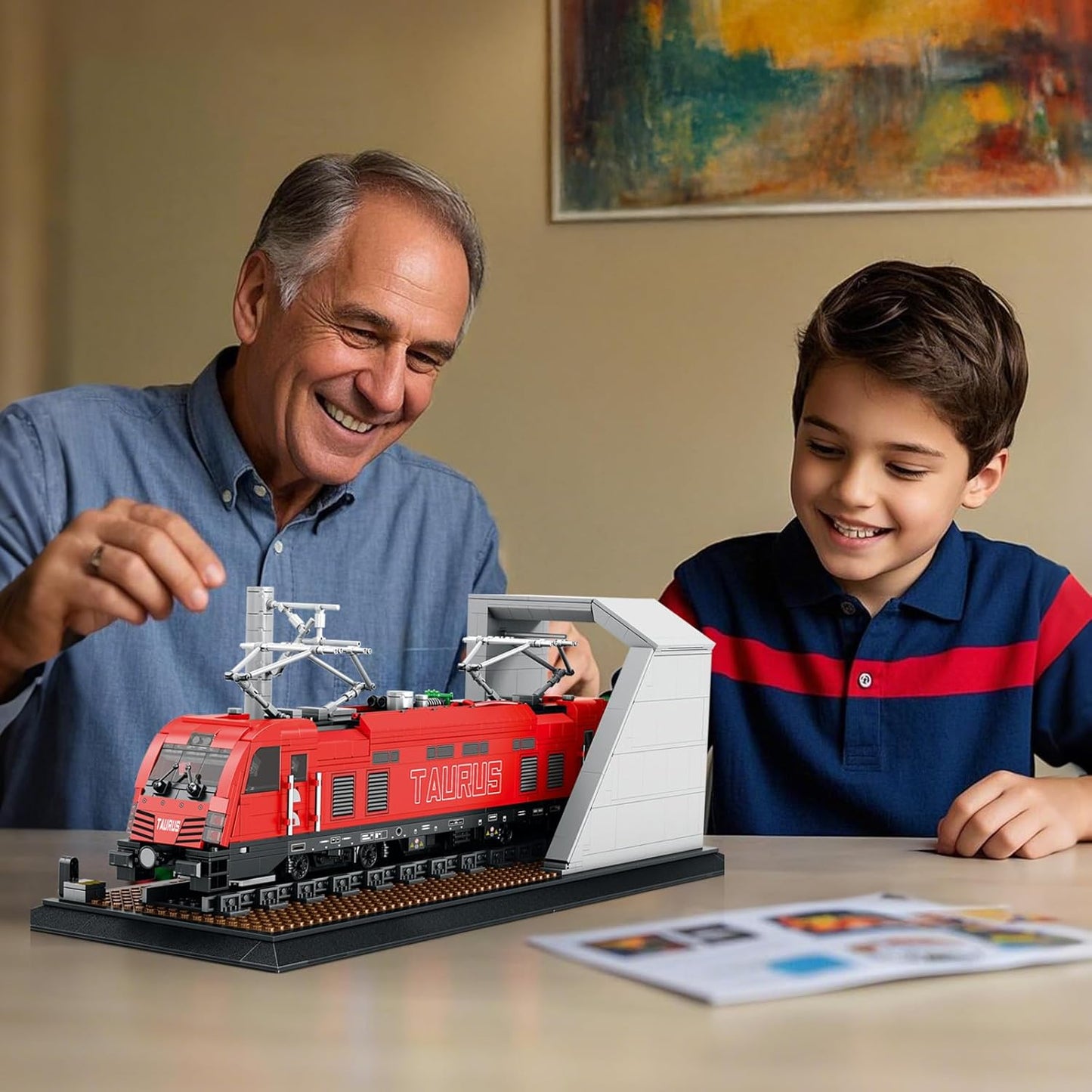 Retro Classic Taurus Electric Train Building Block Set - R3