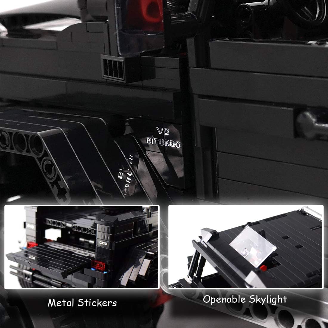 1:8 Scale G63 Building Block Assembly Model - C12