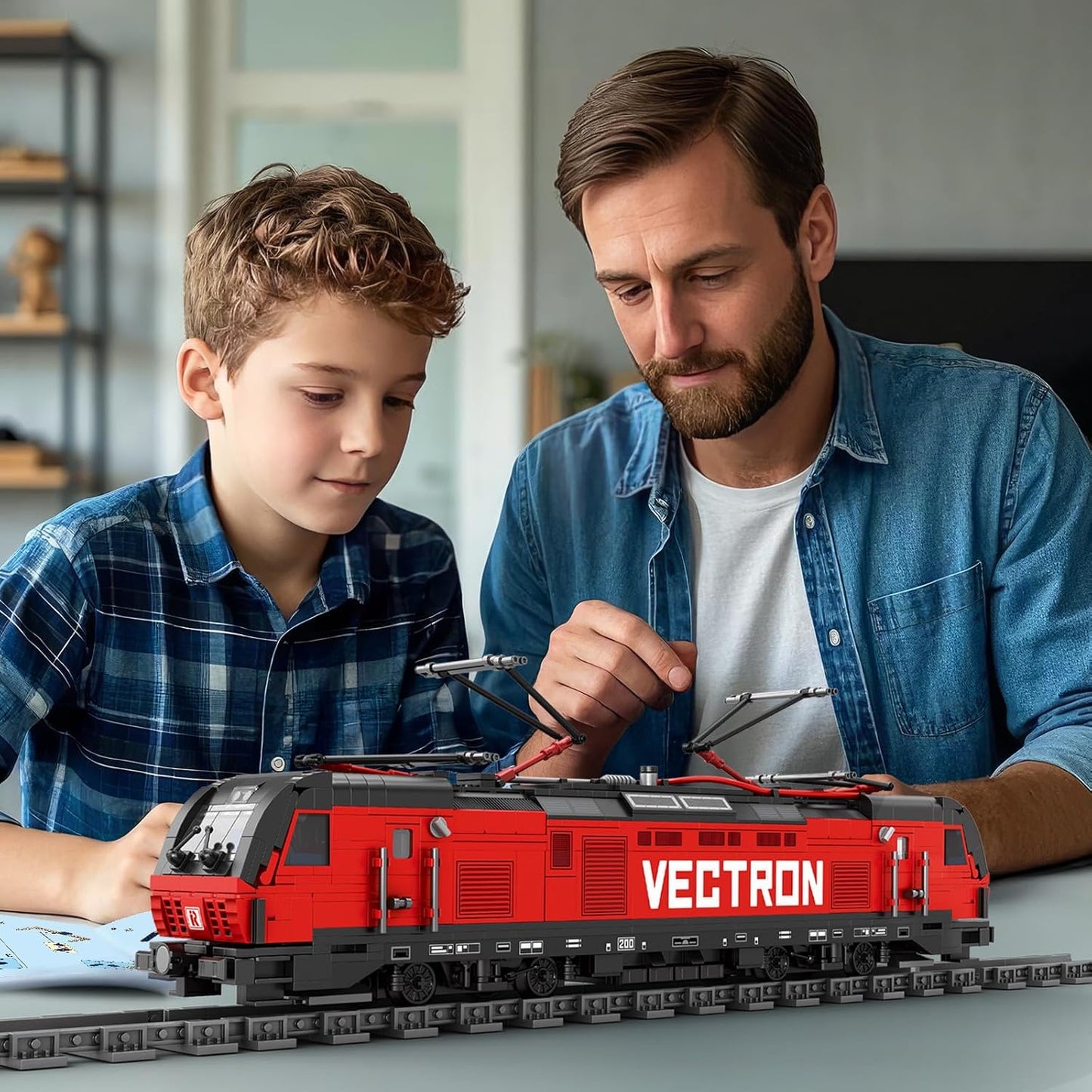 Classic Vectron Electric Truck Building Block Kit with Base - R2