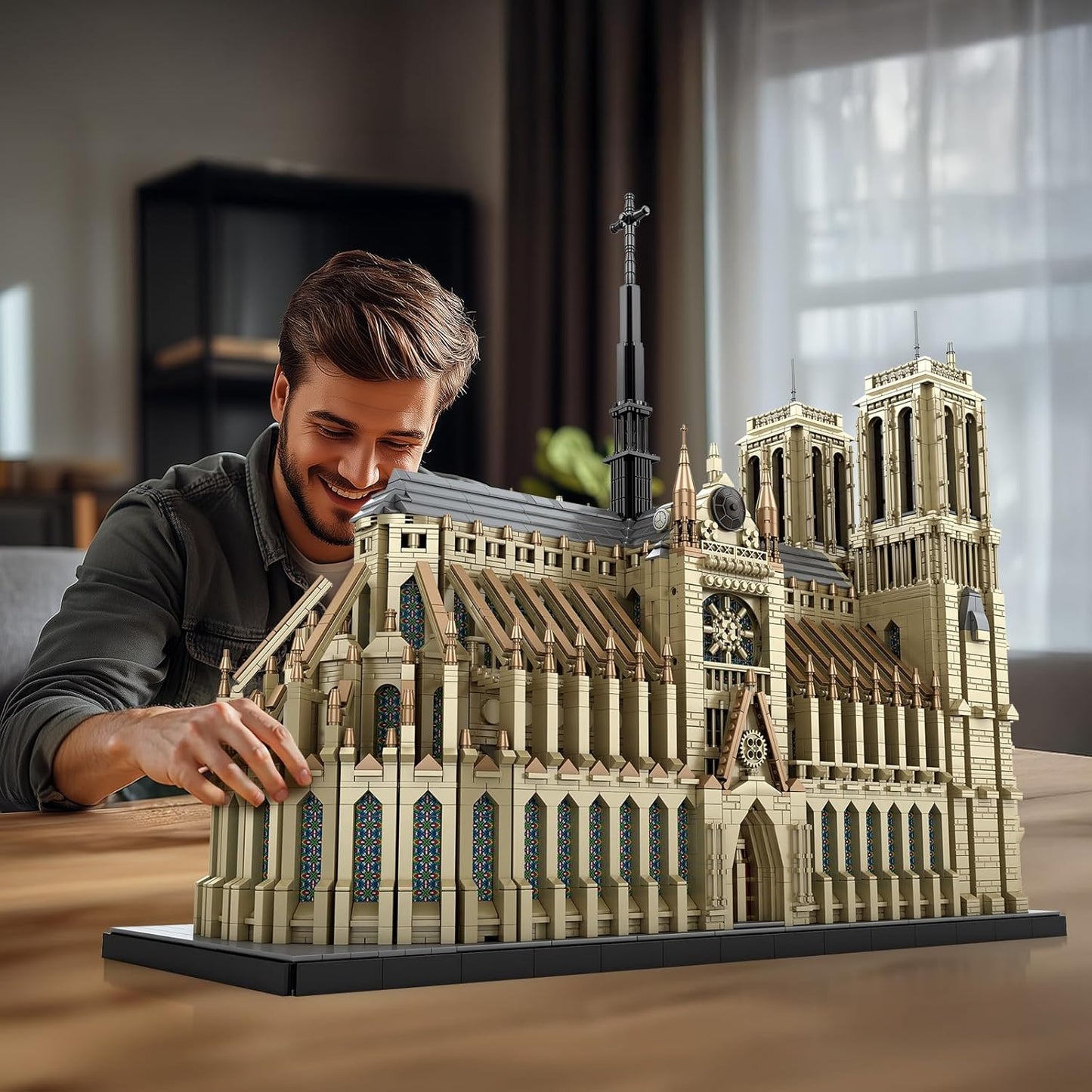 Notre Dame Cathedral Architectural Model Kit - Z08
