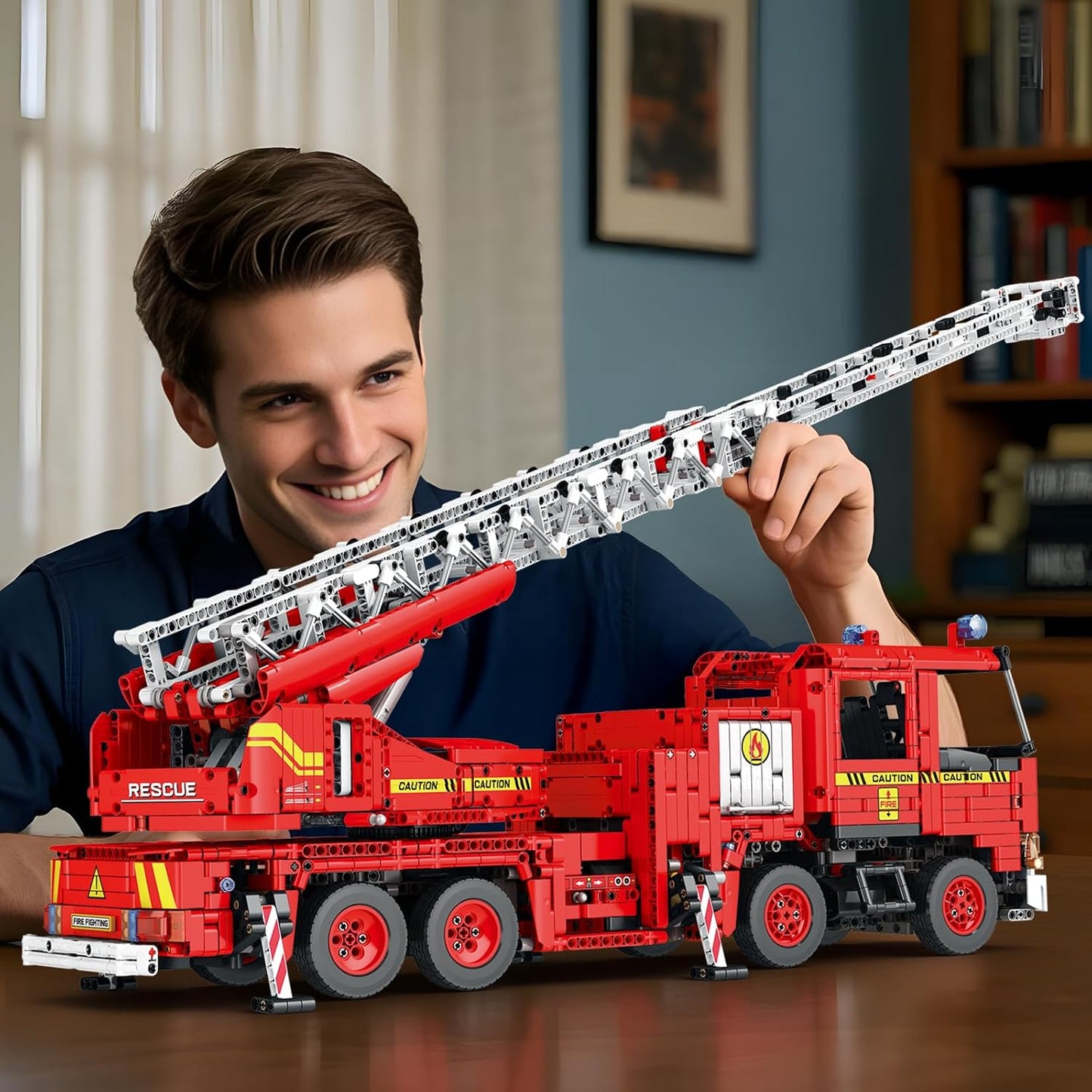 APP Remote Control Fire Truck Building Block Model Set - G7