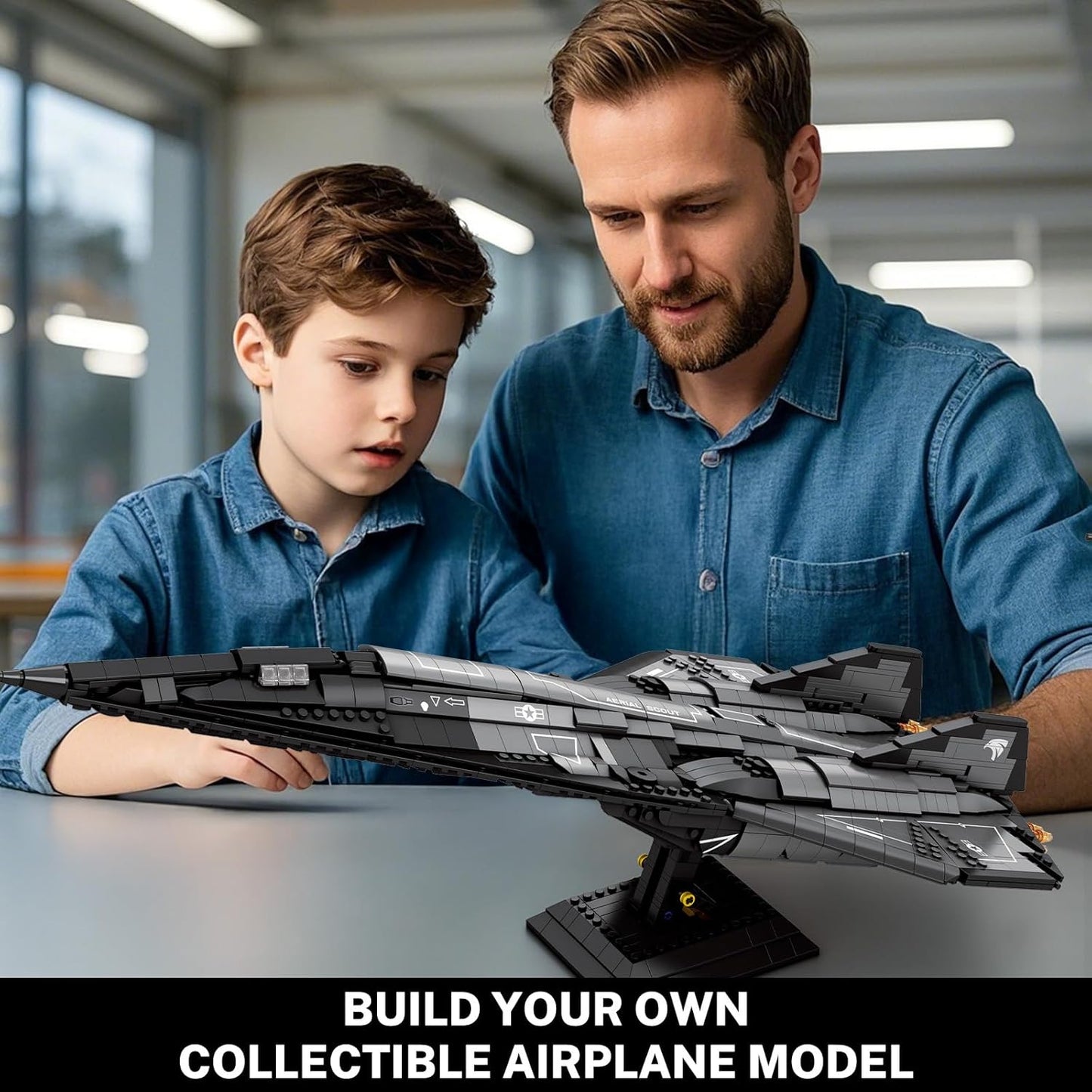 SR-72 Reconnaissance Fighter Jet Construction Kit - A16