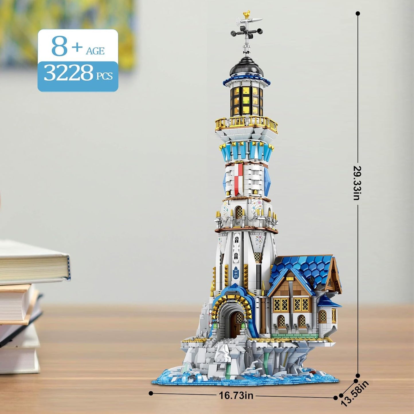 Medieval Lighthouse Building Block Model Kit - Z06