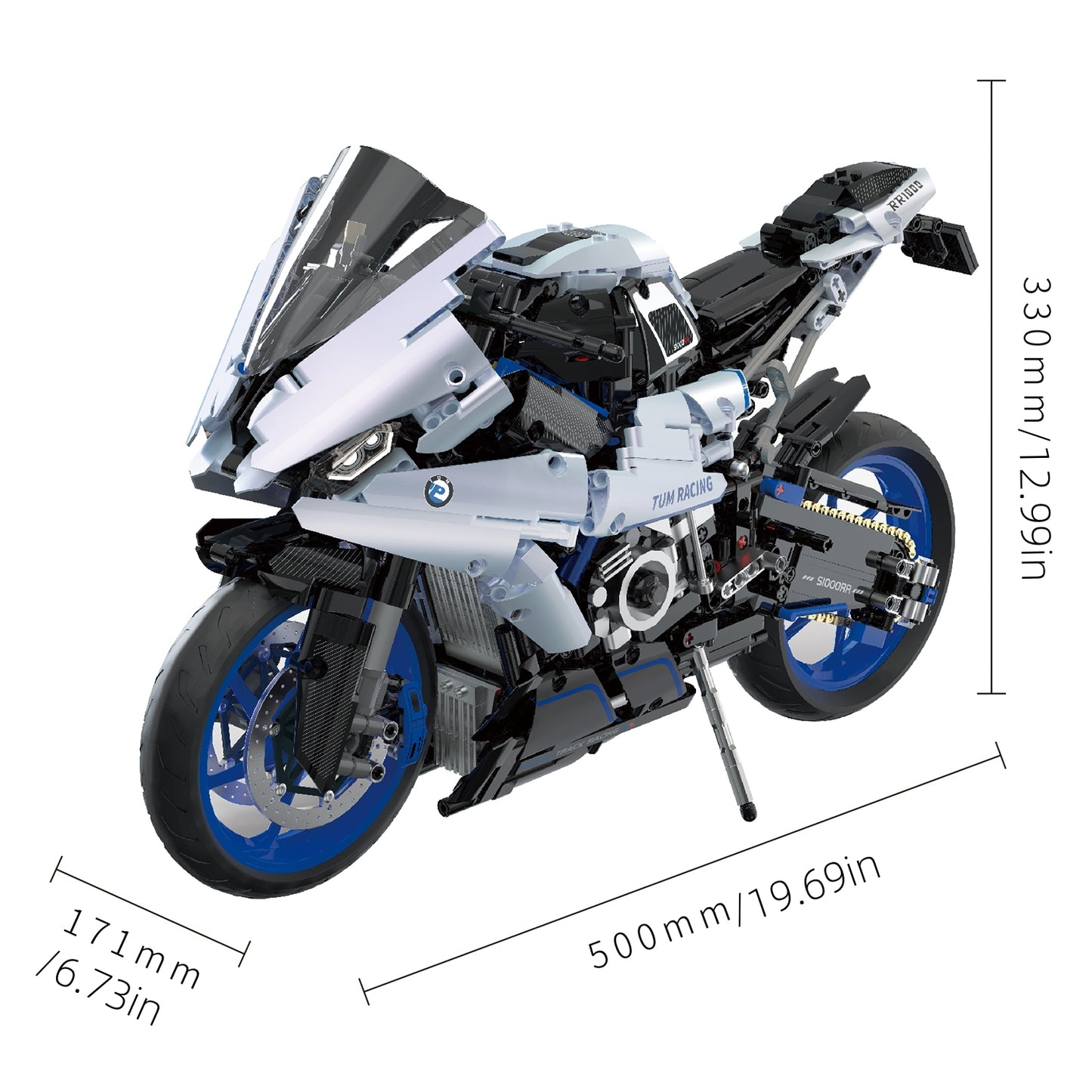 Adult motorcycle building blocks-SR1000-M19