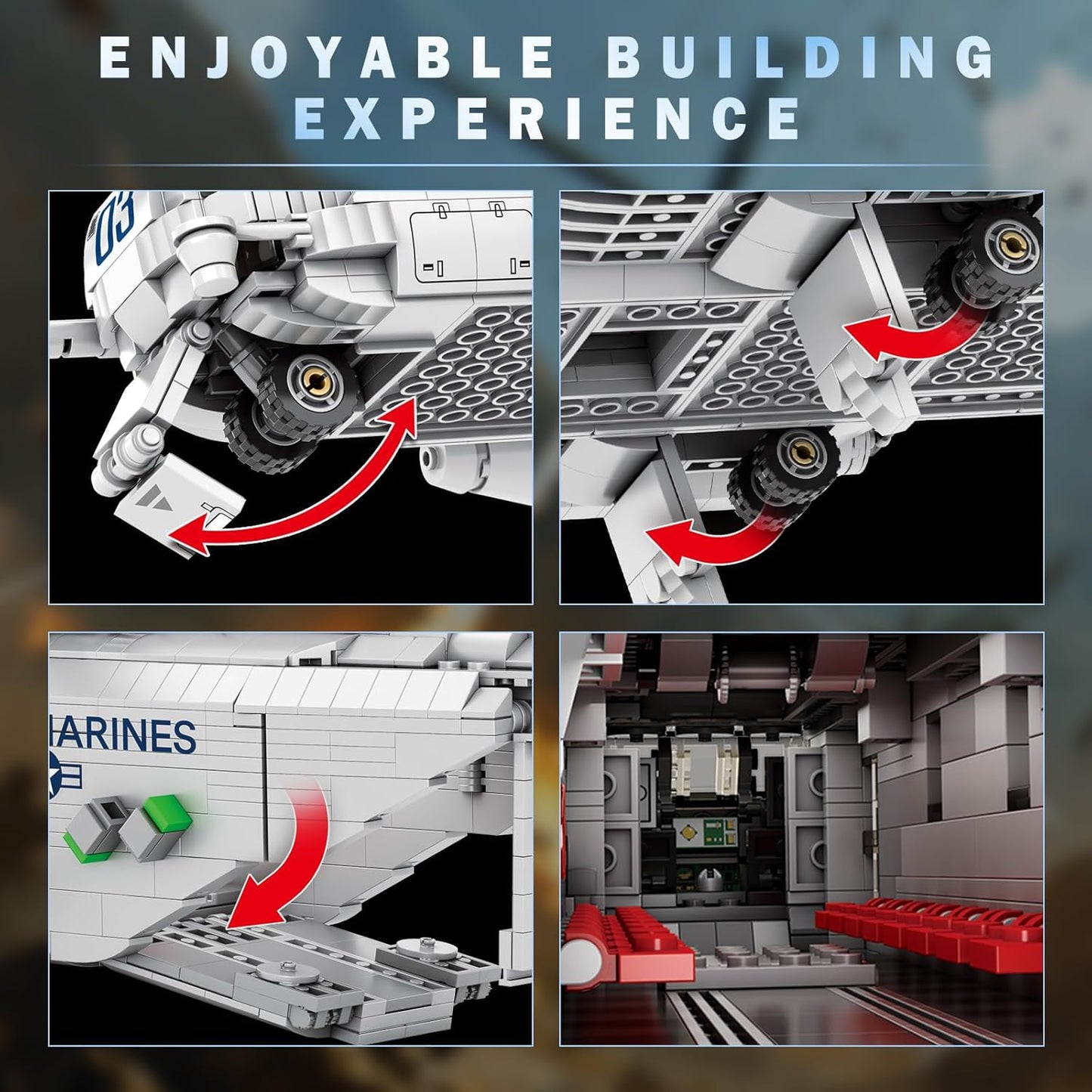 CH-53 Military Transport Helicopter Toy Aircraft Model Kit - A6