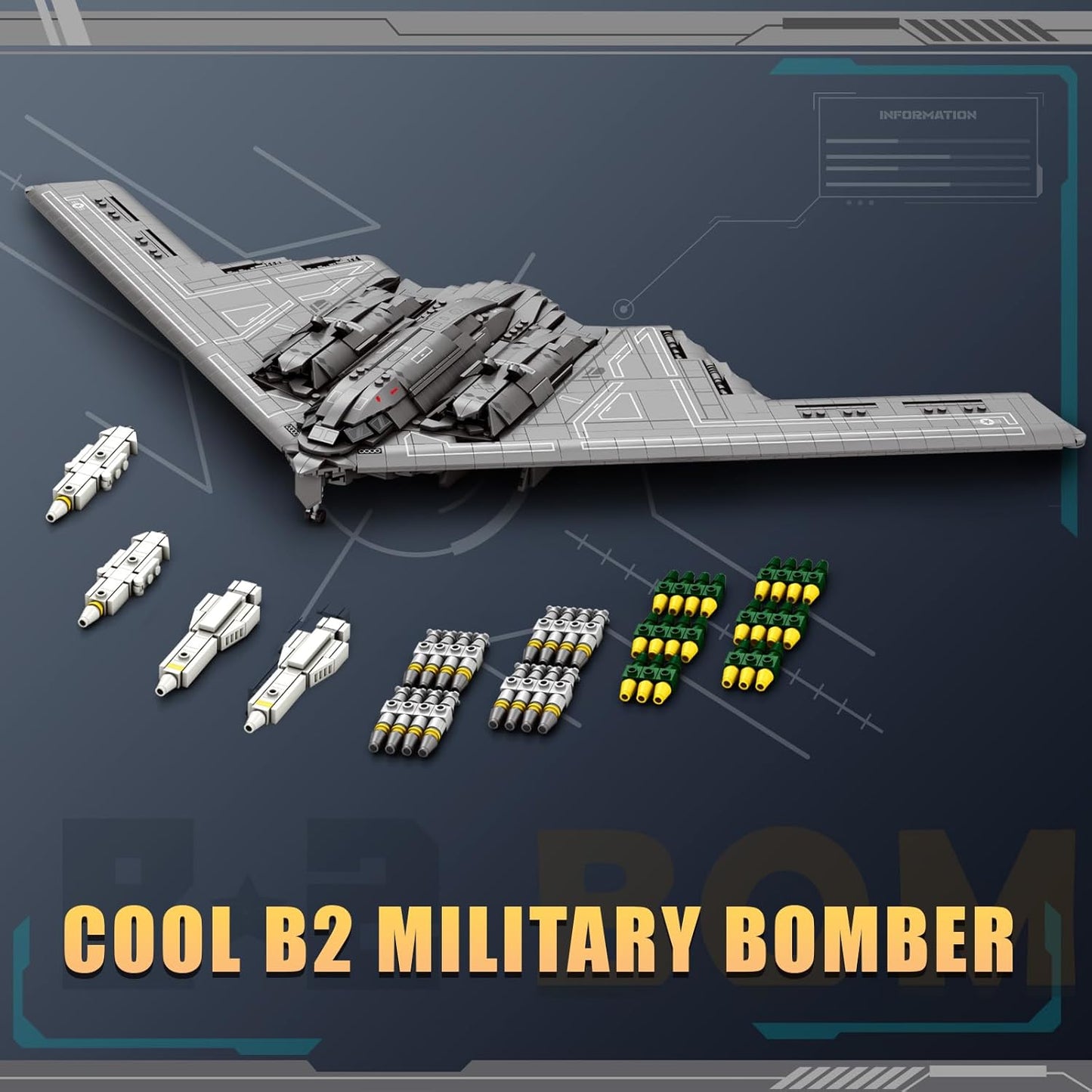 B2 Military Bomber Assembly Set - A7