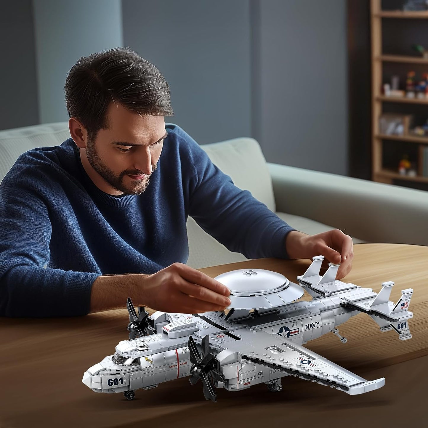 E-2 "Hawkeye" Military Aircraft Assembly Kit - A14