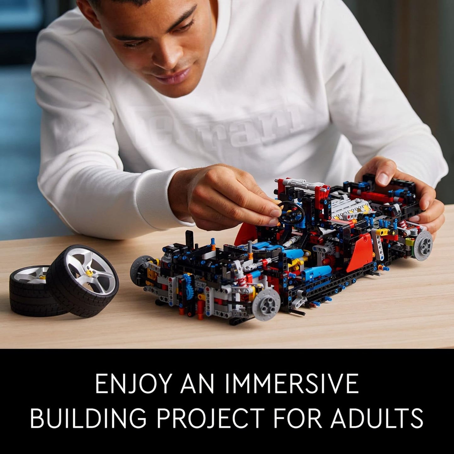 Ferrari 1:8 scale Daytona SP3 42143, Racing Car Model Building Set - C2