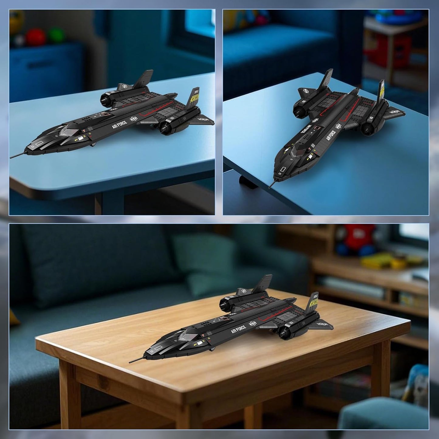 SR-71 Blackbird Reconnaissance Fighter Assembly Set - A4