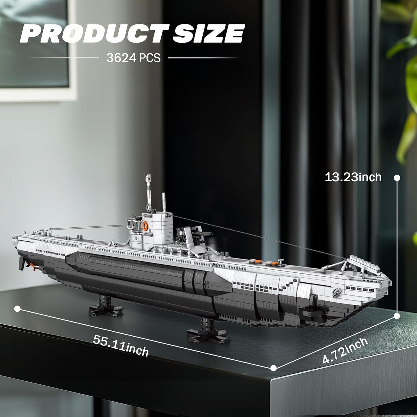 U-Boat Military Submarine Building Block Model Set - S9