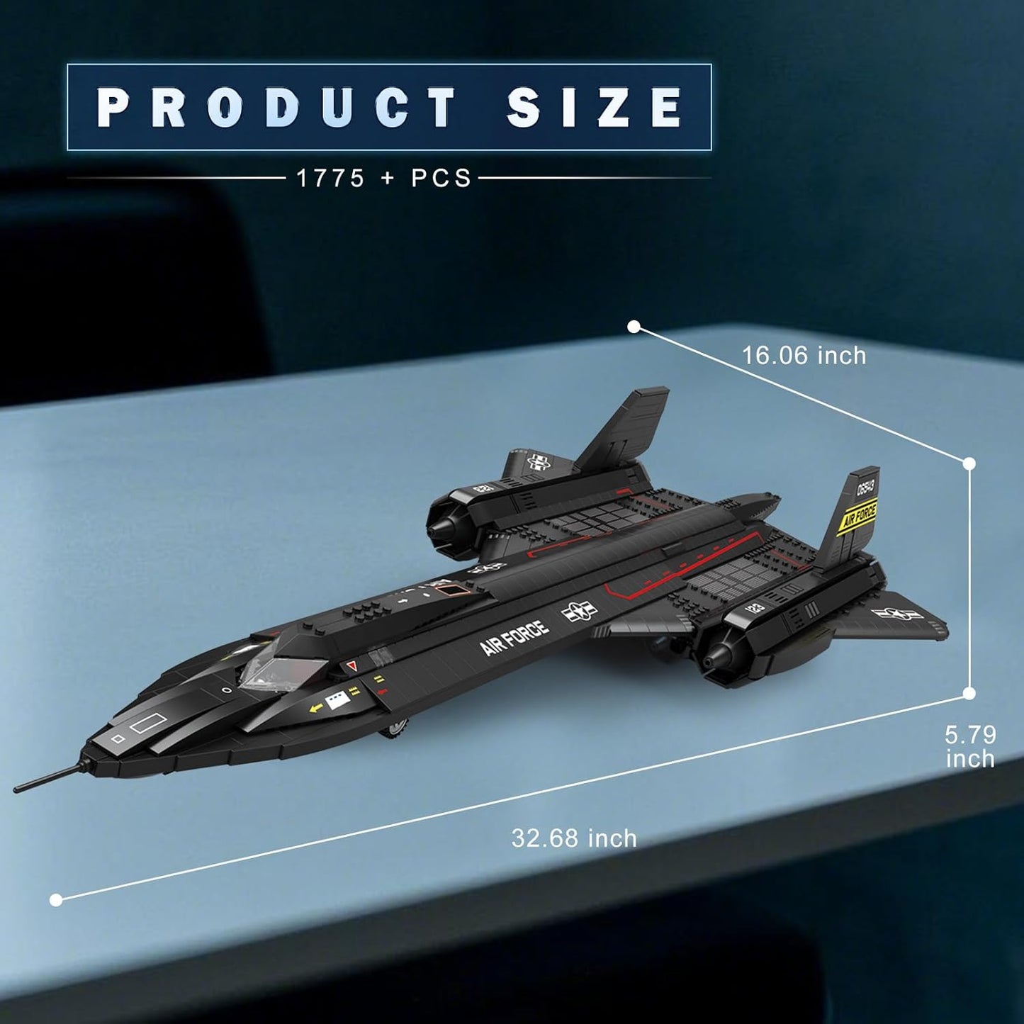 SR-71 Blackbird Reconnaissance Fighter Assembly Set - A4