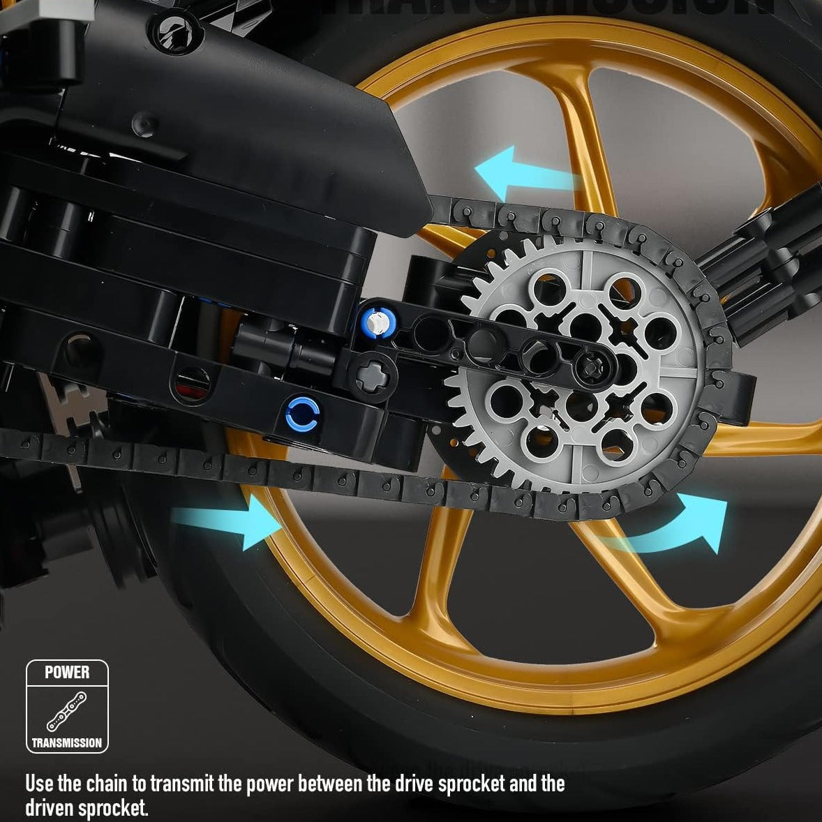 Motorcycle building blocks Green Goblin-M11