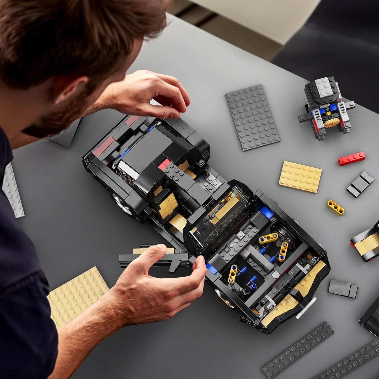 Mould King 10029 Car Model Toys MOC Bricks Collectible Sportscar Building Blocks, Racing Car Building Kits for Adult, Static Version 1,557 Pieces-C21