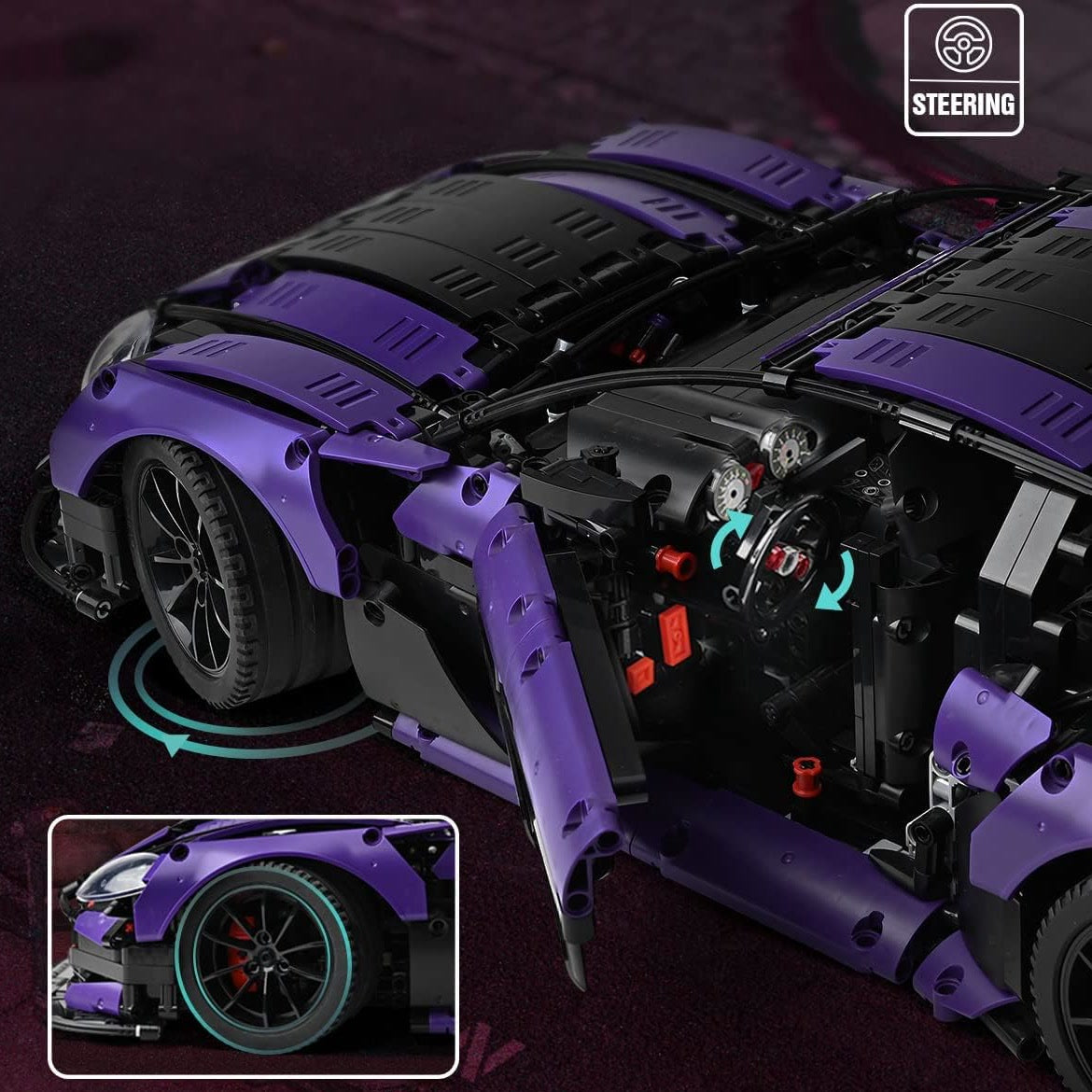 Aston Martin GT3 Champion Speed Car Building Block Model - C10