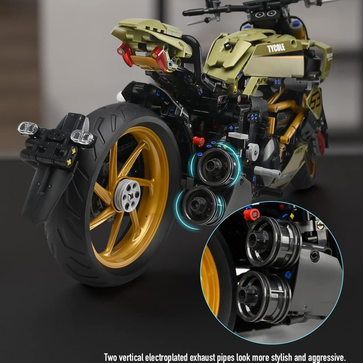 Motorcycle building blocks Green Goblin-M11