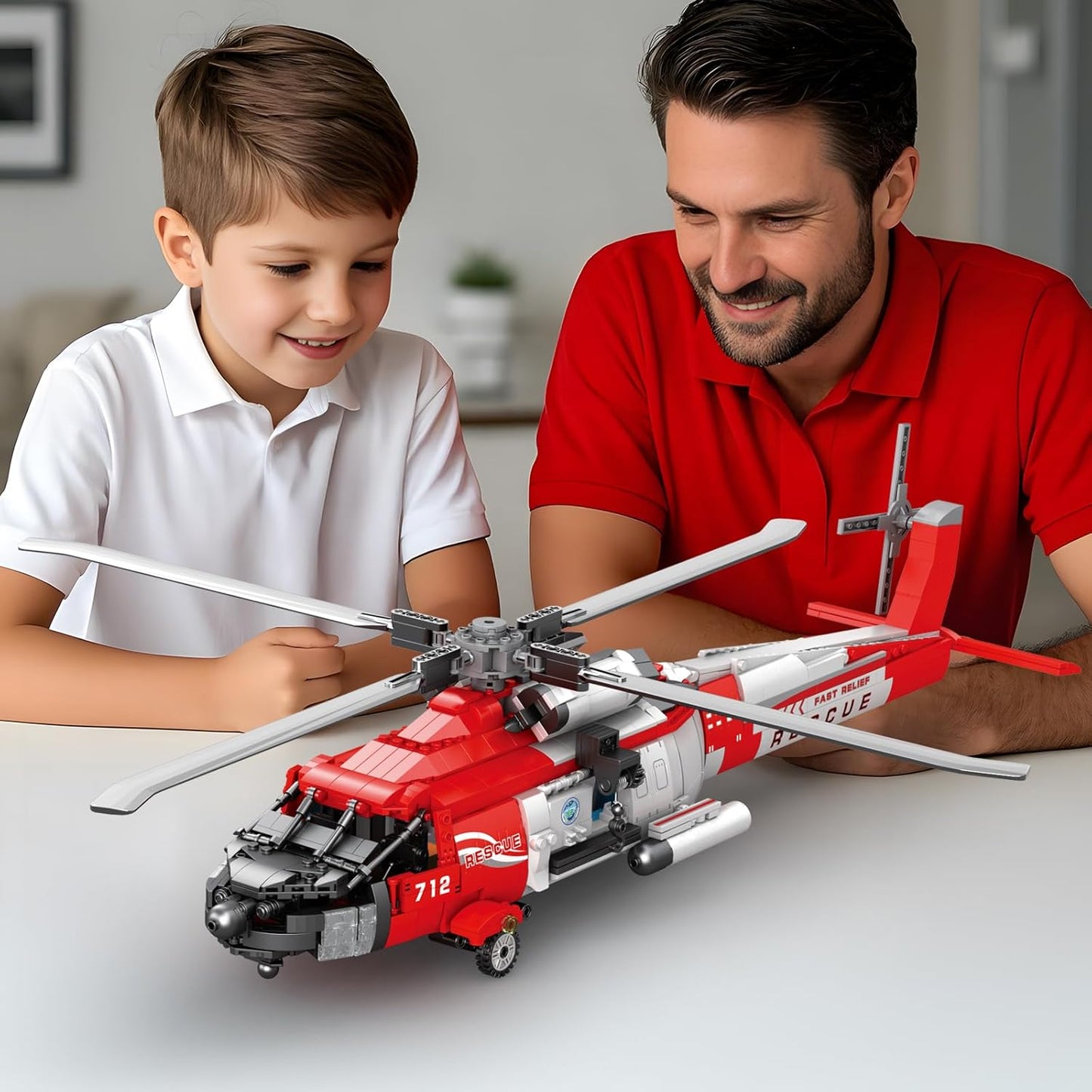 HH-60J Military Rescue Helicopter Assembly Kit - A8