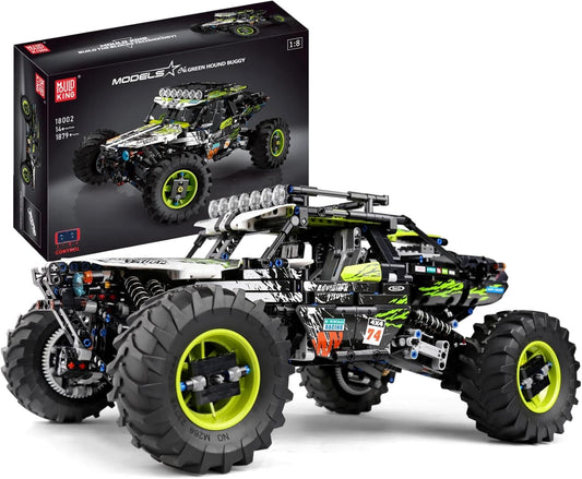 Mould King 18002 RC Climbing Car Building Kits, 1879 Pieces MOC Building Blocks 4X4 Off-Road Truck Model Sets, Stem Remote Control Car Bricks Toys-C25