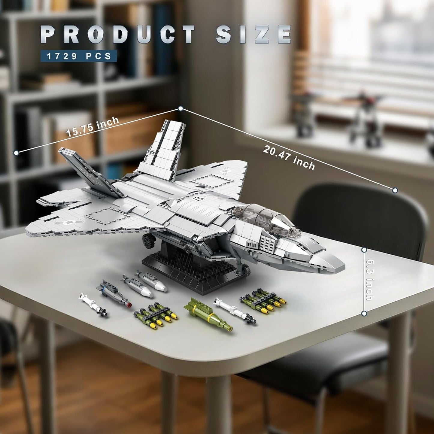 F-22 Raptor Military Fighter Jet Assembly Toy Set - A11